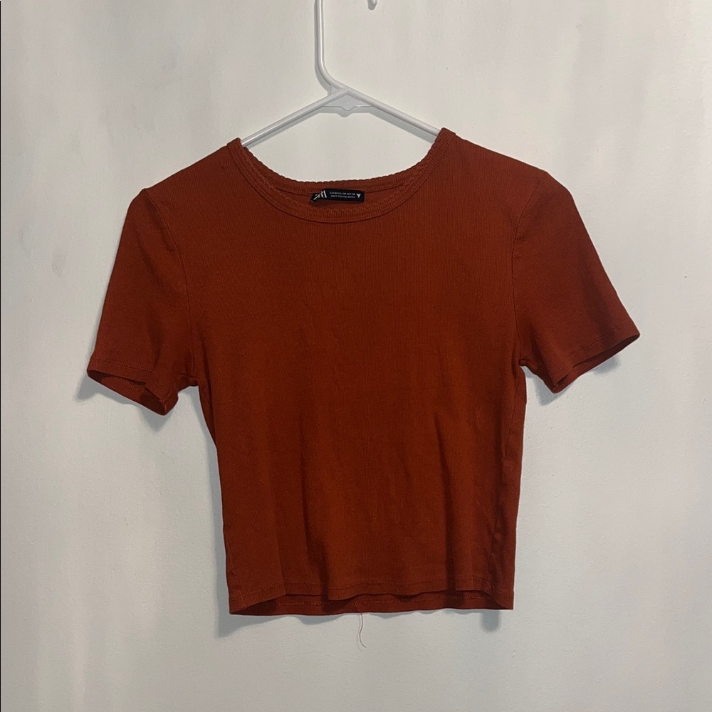 Zara Rust Short Sleeve Tee
